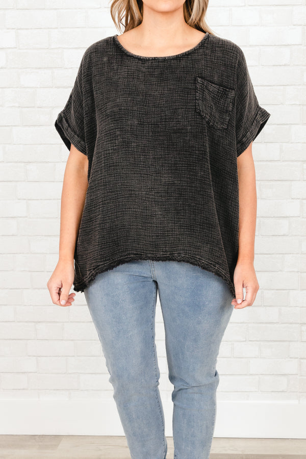 Took My Chances Top, Black