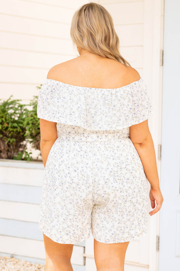 Total Heartthrob Romper, White