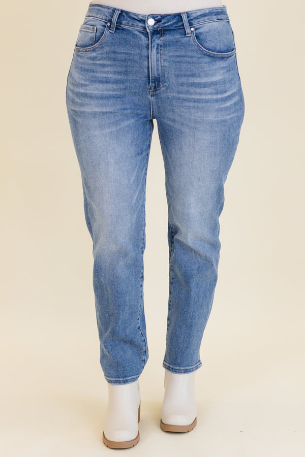 Treat You Better Jeans, mittlere Waschung