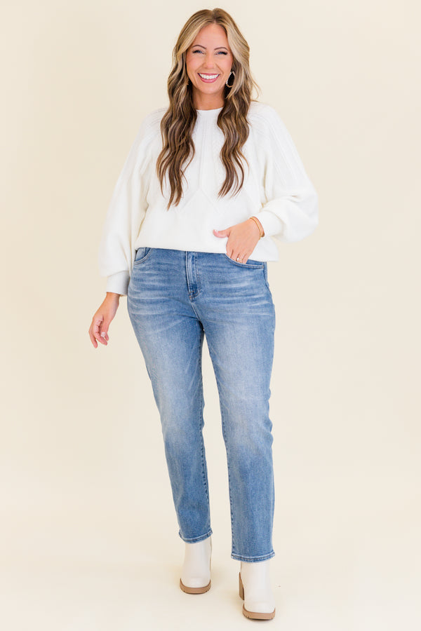 Treat You Better Jeans, mittlere Waschung