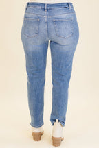 Treat You Better Jeans, mittlere Waschung