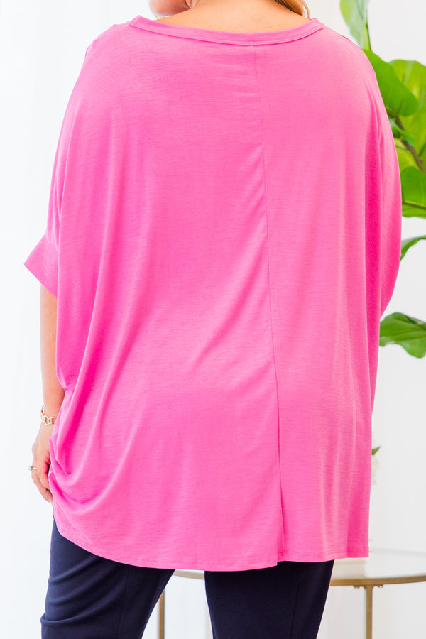 Tropical Breeze Top, Magenta