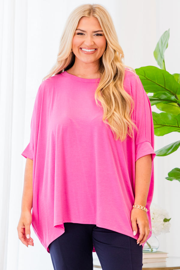 Tropical Breeze Top, Magenta