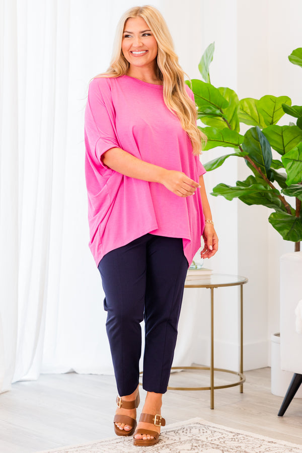Tropical Breeze Top, Magenta