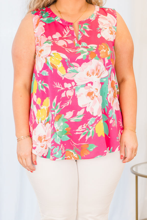 Tropical Dreamin' Tanktop, Rosa