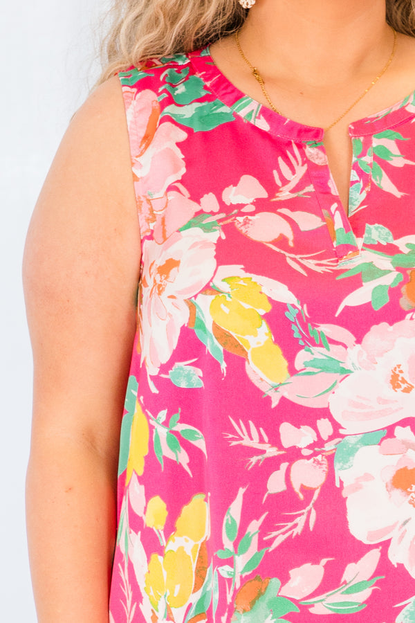 Tropical Dreamin' Tanktop, Rosa
