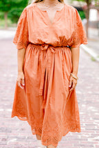 Try And Guess Dress, Orange