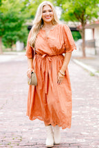 Try And Guess Dress, Orange