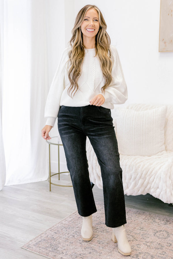 Unbothered By You Jeans, Black