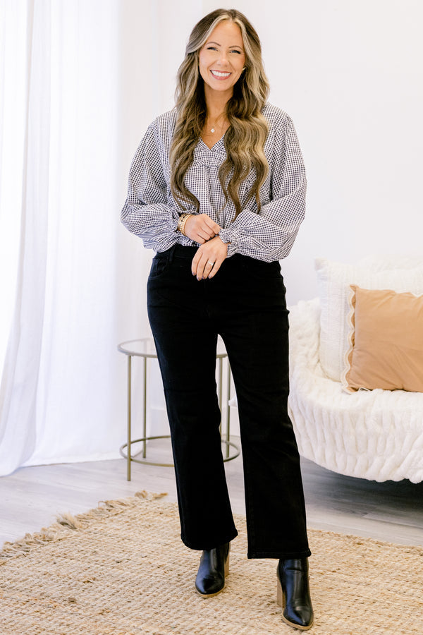 Under The Neon Moon Jeans, Black