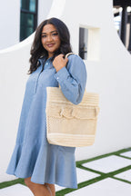 Under The Palm Shade Bag, Beige
