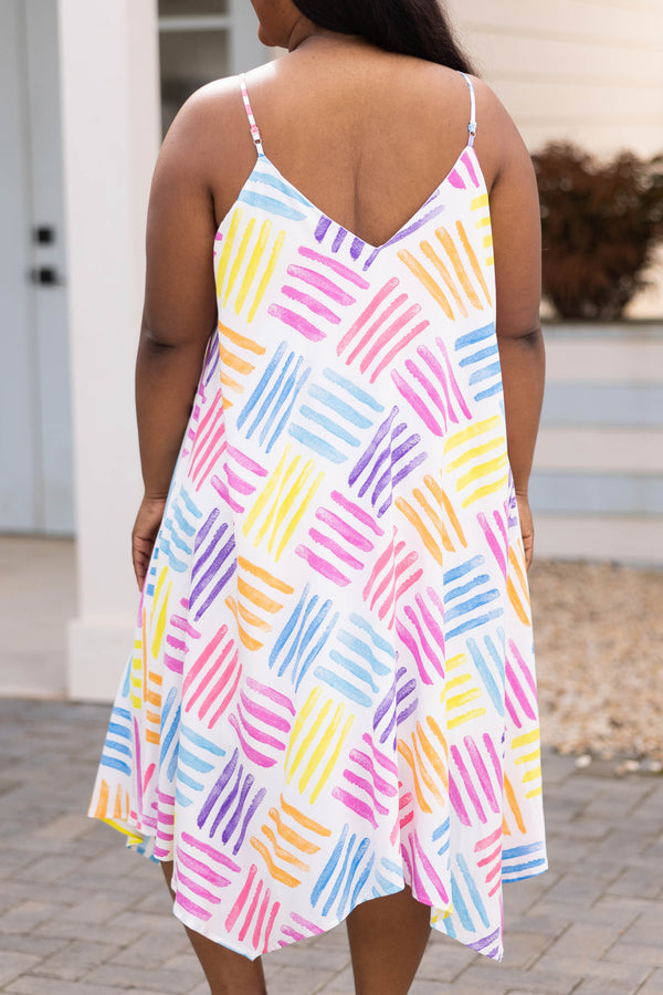 Sommerkleid „Under The Sun“, Ivory Multi