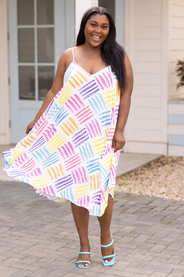 Sommerkleid „Under The Sun“, Ivory Multi