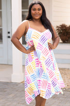 Sommerkleid „Under The Sun“, Ivory Multi