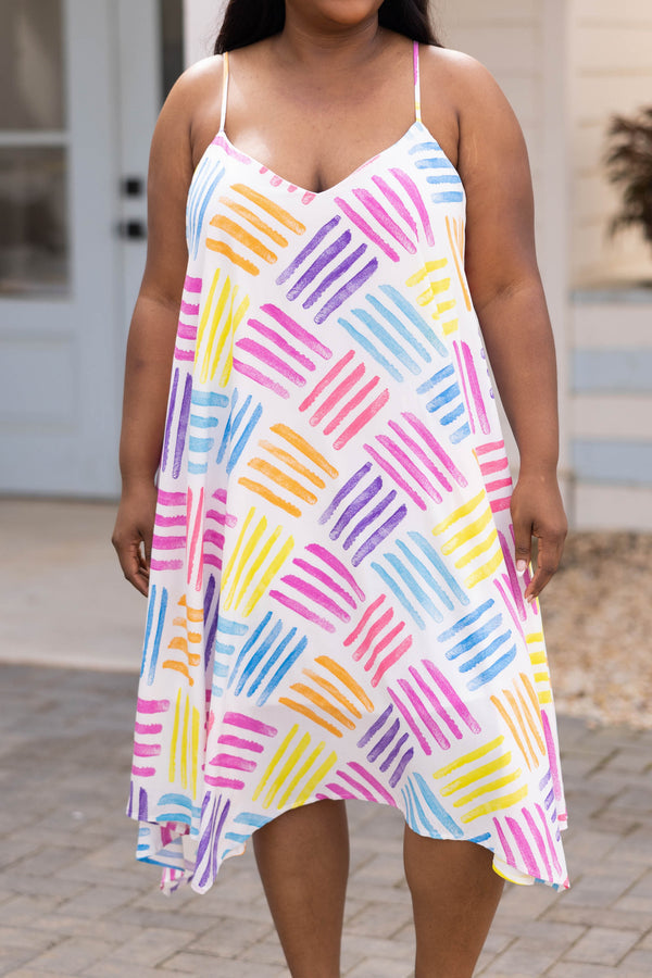 Sommerkleid „Under The Sun“, Ivory Multi