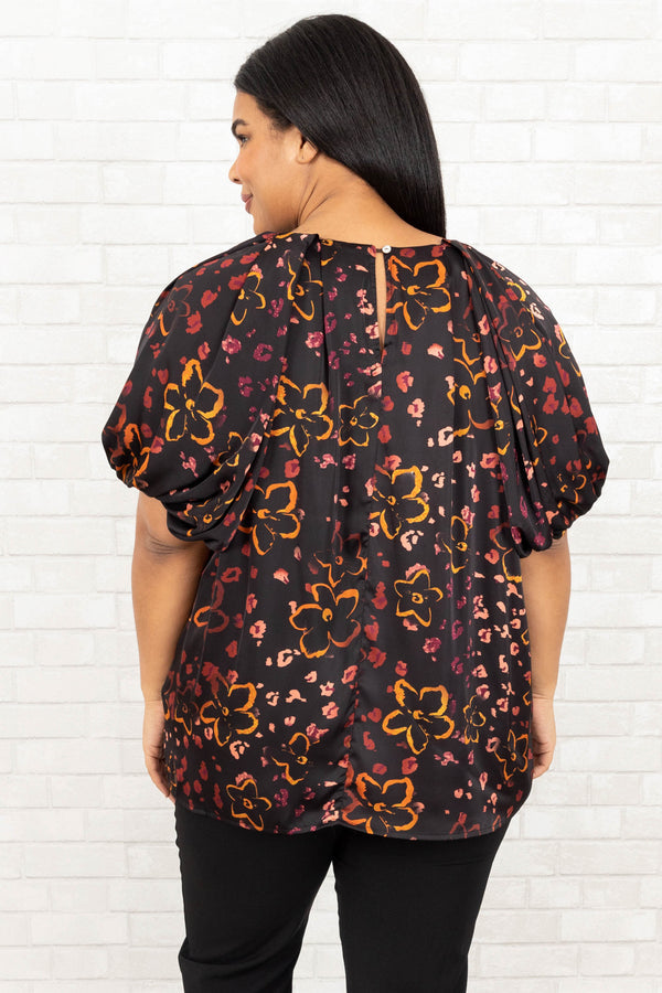 Unforgettable Compliment Top, Black