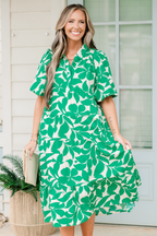 Dinner With The Girls Midi Dress, Green