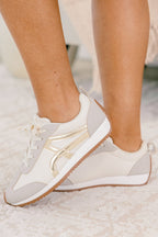 Keep Walking Sneakers, Gold