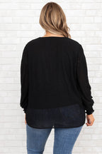 Unwritten Moments Bluse, Schwarz
