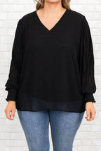 Unwritten Moments Bluse, Schwarz