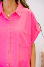 Up In The Air Top, Neonfuchsia