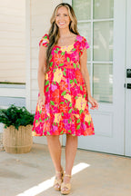 Vacay All Day Kleid, Fuchsia
