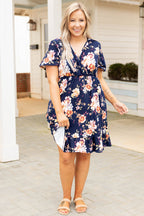 Valley Gal Dress, Navy