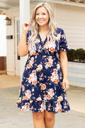 Valley Gal Dress, Navy