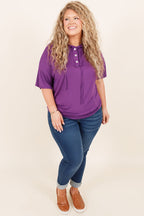 Vielseitiges Vibe-Top, Aubergine