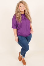Vielseitiges Vibe-Top, Aubergine