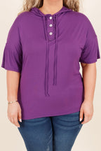 Vielseitiges Vibe-Top, Aubergine
