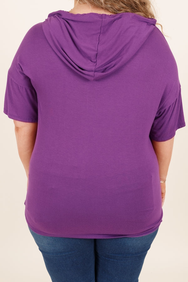 Vielseitiges Vibe-Top, Aubergine