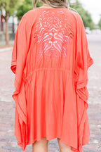 Vibrant Daze Coverup, Coral
