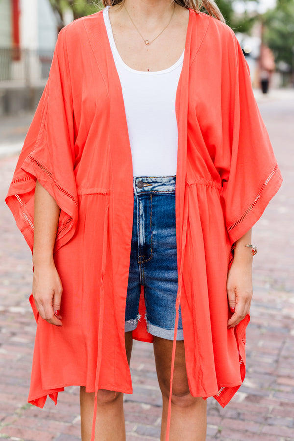 Vibrant Daze Coverup, Coral