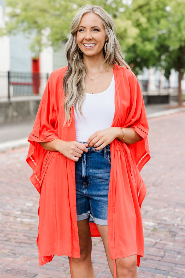 Vibrant Daze Coverup, Coral