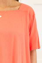 Vivid Imagination Top, Coral