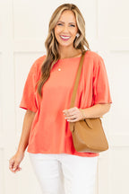 Vivid Imagination Top, Coral