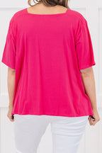 Vivid Imagination Top, Fuchsia