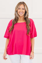 Vivid Imagination Top, Fuchsia