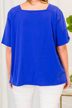 Vivid Imagination Top, Royal Blue