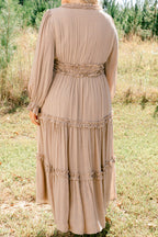 Vivid Palms Dress, Taupe