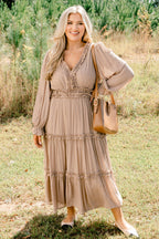 Vivid Palms Dress, Taupe