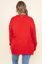 Waiting On A Sign Sweater, Red
