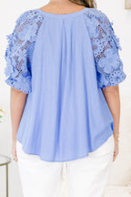 Walk Into The Future Top, Light Blue