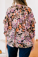 Walk Into The Sunshine Top, Black Multi