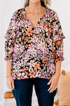 Walk Into The Sunshine Top, Black Multi