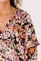 Walk Into The Sunshine Top, Black Multi