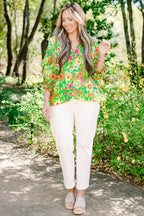 Walk Into The Sunshine Top, Green Multi