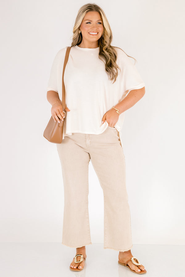 Walk This Way Jeans, Light Mocha