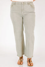 Walk This Way Jeans, Light Olive